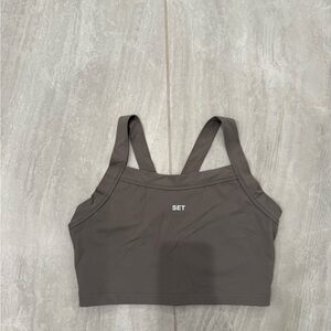 SET Active Gray Sports Bra